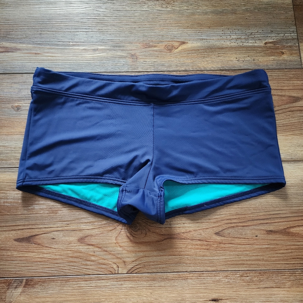 Title Nine Women's Swim Shorts Size L Navy Blue